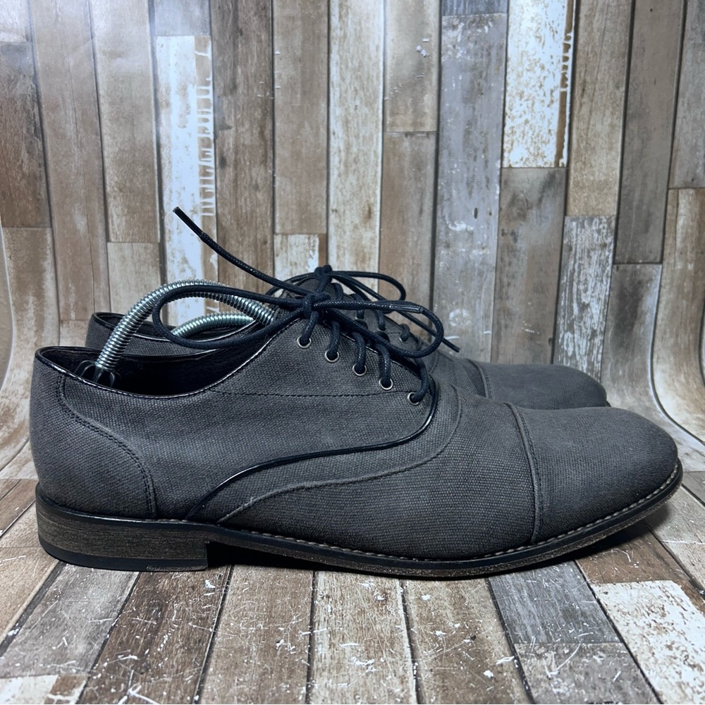 John Varvatos Gray Oxfords